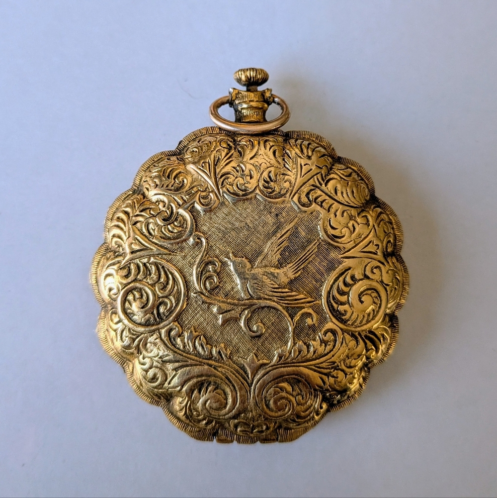 Vintage Max Factor Golden Lark Compact